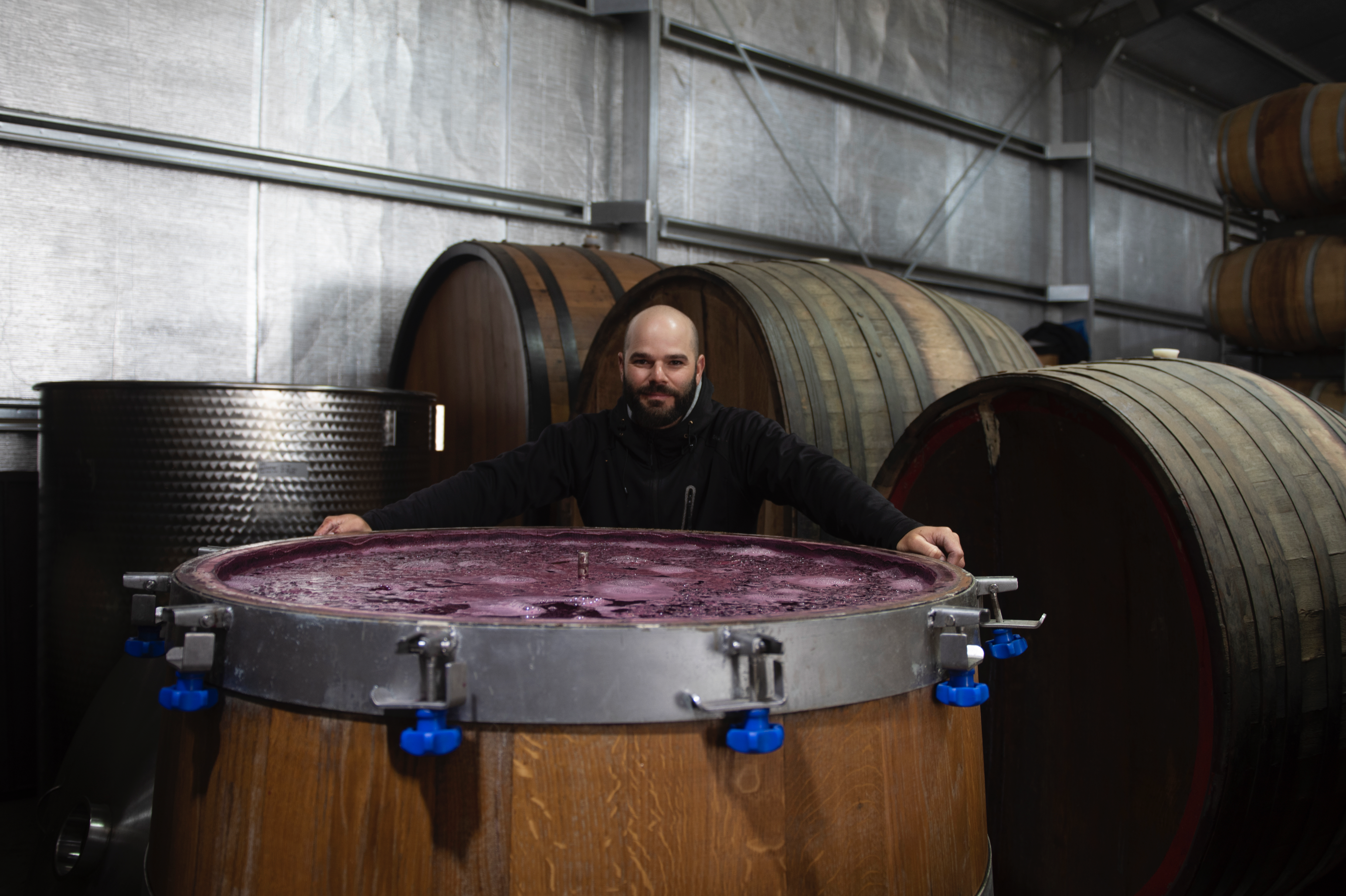 Dan Piwko-Graham at the winery