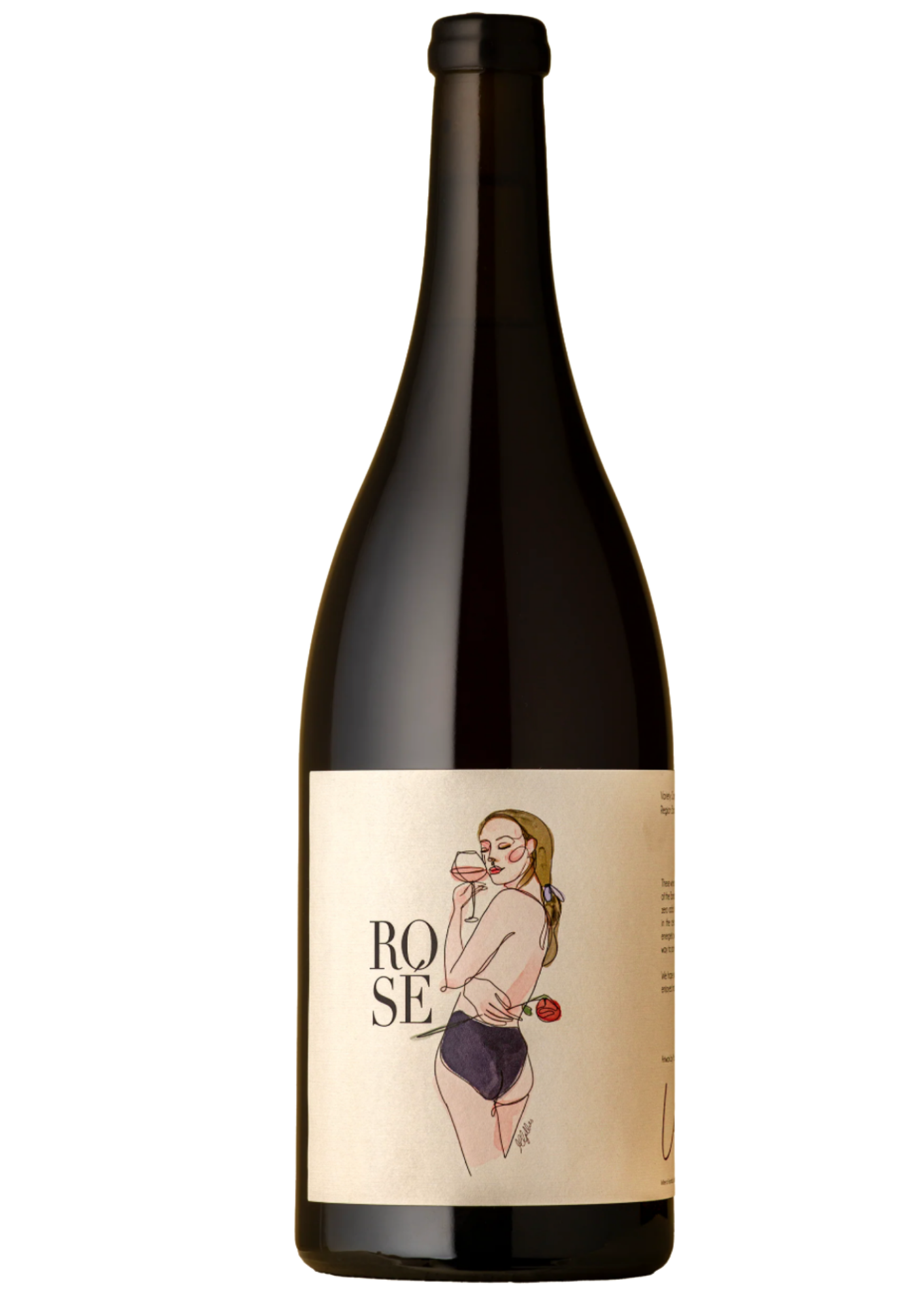 bottle of Magnum Rose Barossa Sigurd Wines Lila